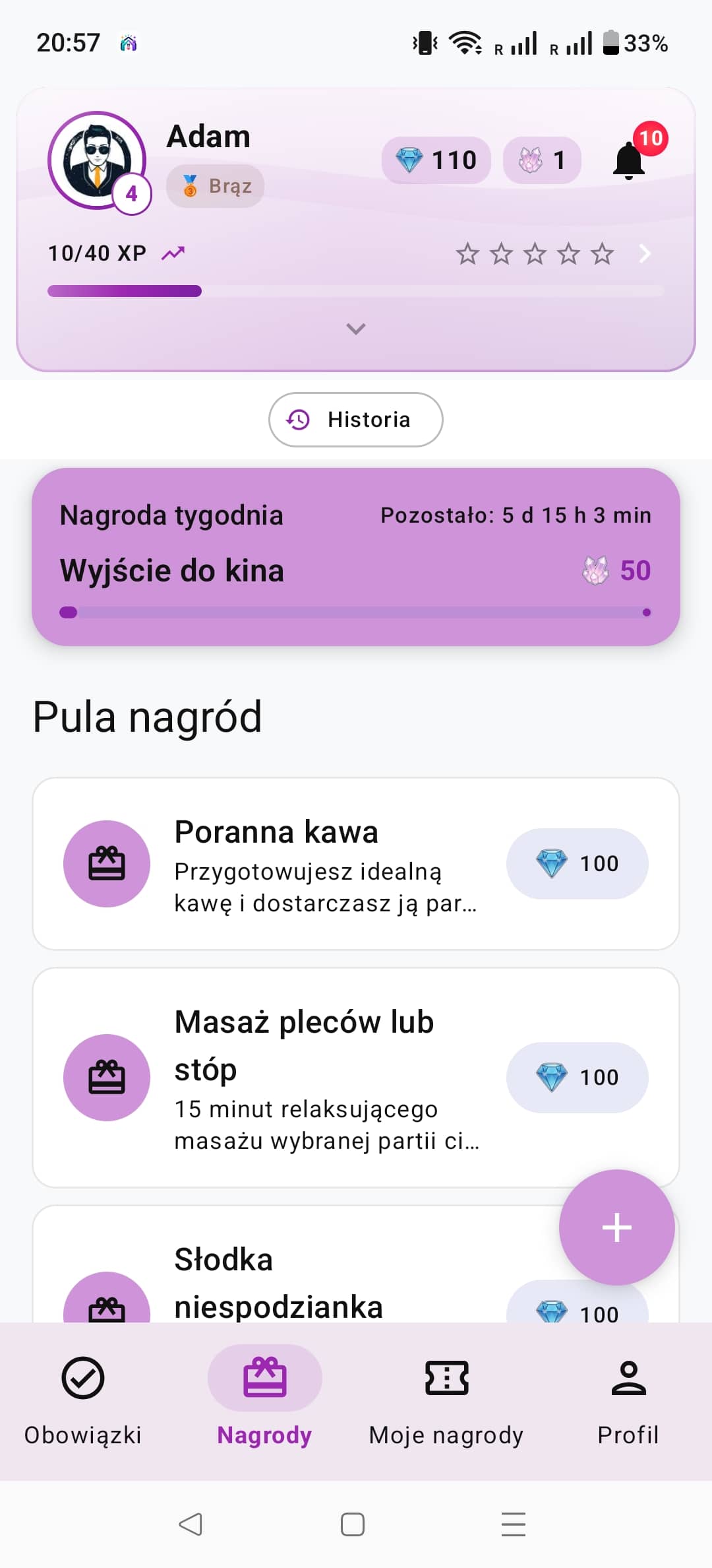 Katalog nagród w BeDuo